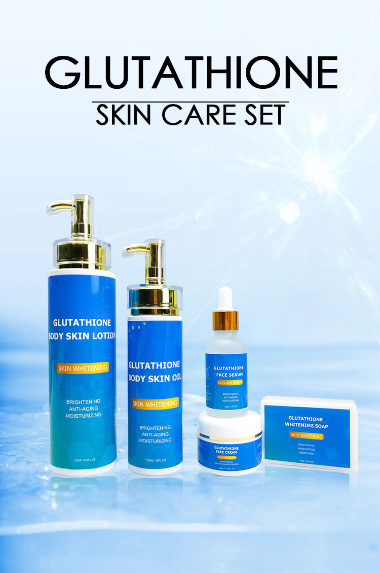 Beauty Cosmetics Skin Care Glutathione Whitening Skin Care Set Anti-Wrinkle and Anti-Aging