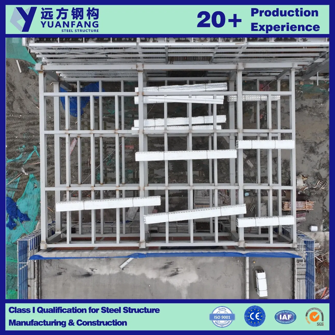 Light Weight Large Scale Steel Structure Linking Corridor for Warehouse