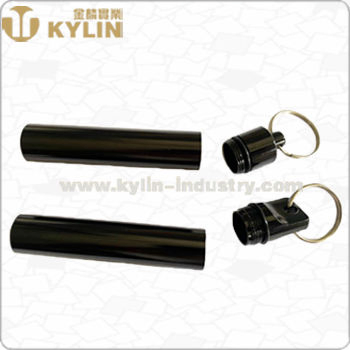 Portable Mini Metal Bin for Holding Toothpick with Keyring Metal Toothpick Dispenser