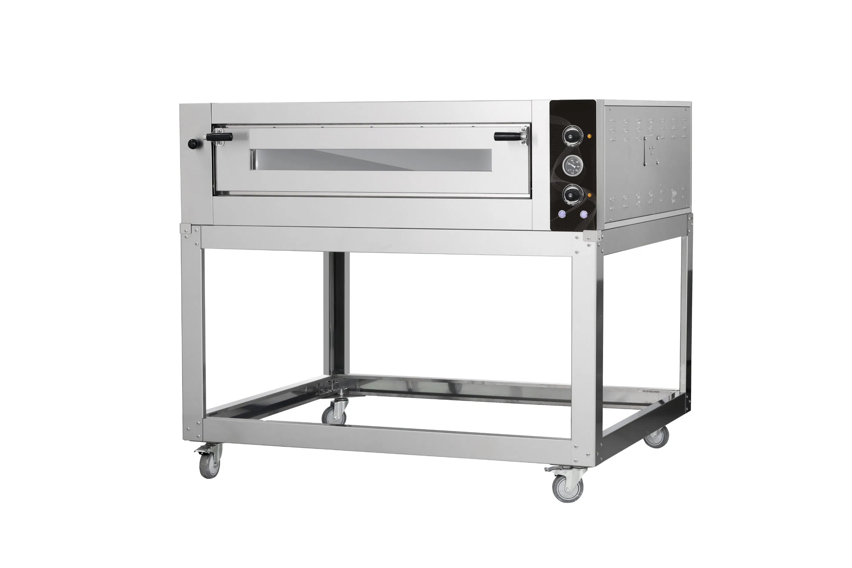 Stainless Steel Electric Pizza Oven One Layer Deck Type for Food Baking