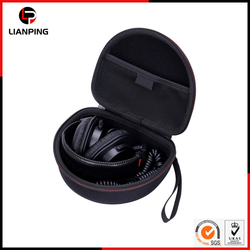 Custom Portable Hard Shell Shockproof Durable EVA Headphone Case