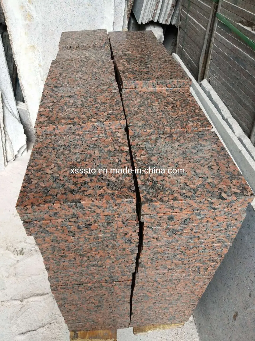 G562 Maple Red Granite Polished Slab Flooring Tiles