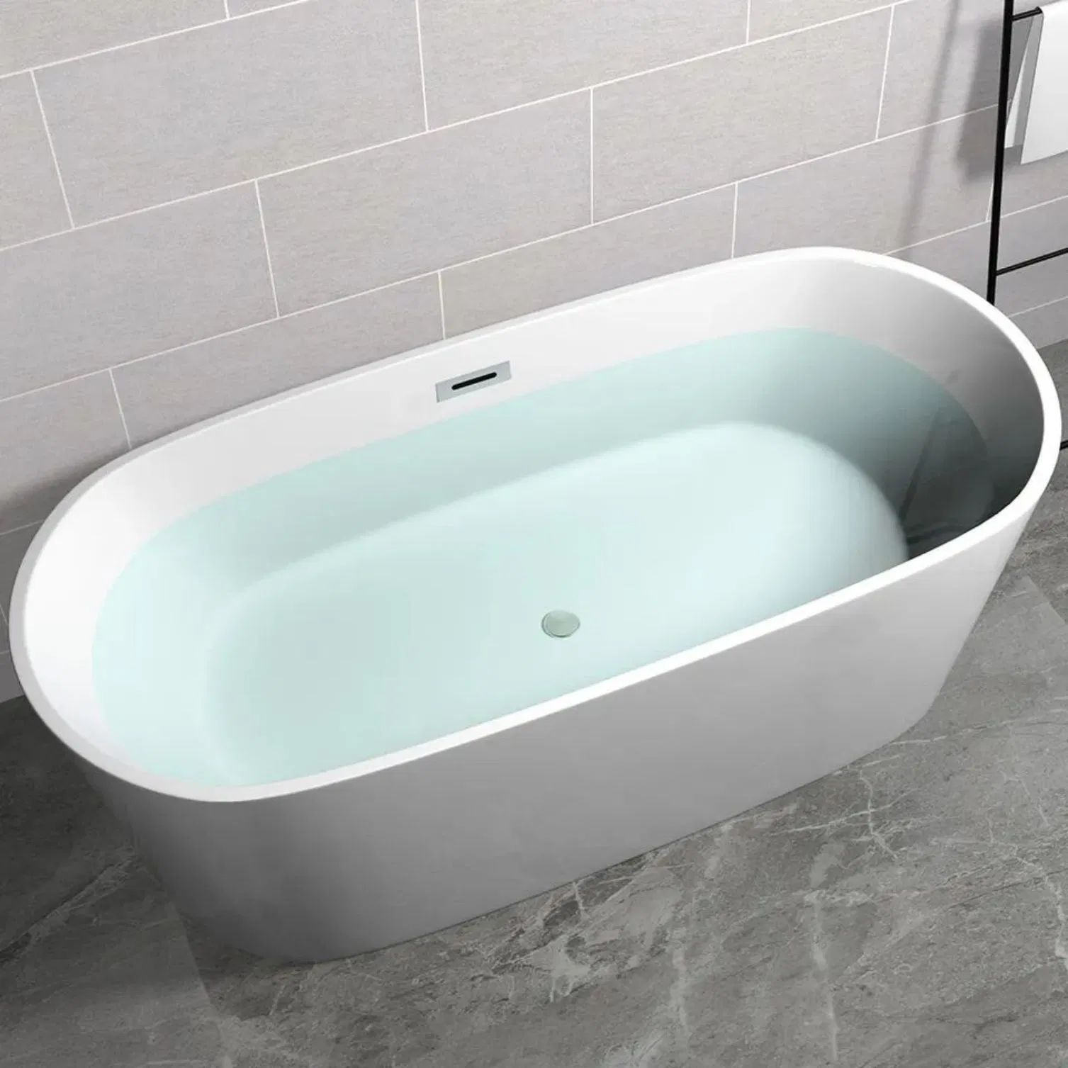 CE Approved Cheap Acrylic Shallow Bath Tub Leisure Bathroom Corner Freestanding Alcove Apron Skirt Bathtub Acrylic Bathtub for Adults