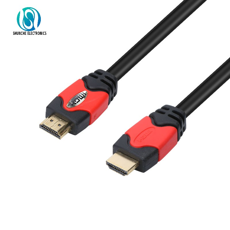 HDMI Cable Black Gold Plated Plug Male to Female Elbow Speed Cable