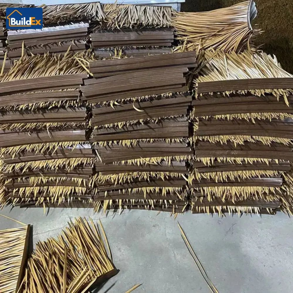 Factory Wholesale Thailand Beach Umbrella Synthetic Thatch Roof