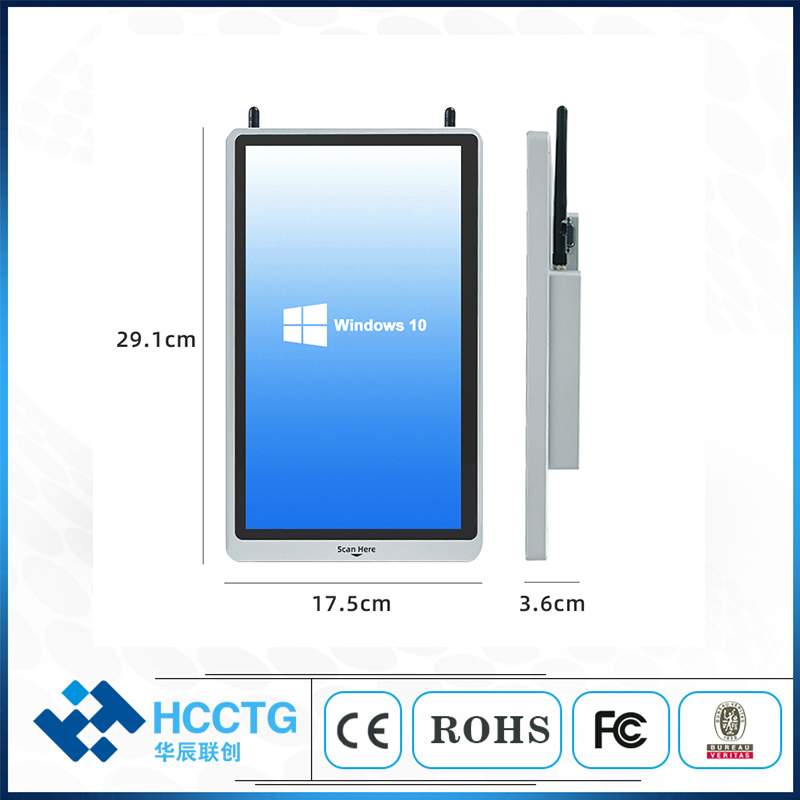 Wall Mounted 10-Inch Touchscreen Payment Terminal Kiosk with Qr Code Scan Er240W