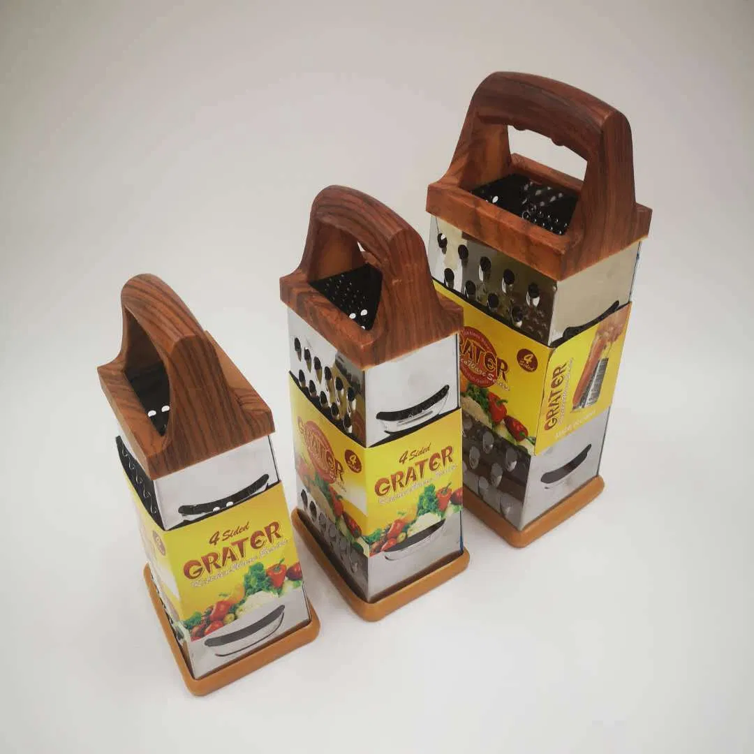 Деревянная 4-сторонняя тёрка для овощей и сыра