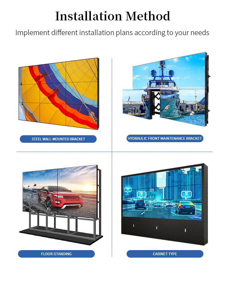 Indoor Cheap Price Panel Mount 3X3 Processor Video Wall Controller Advertising Screen Did Display LCD Video Wall