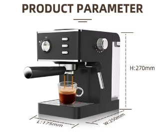 Semi-Automatic Pressure Type Standard Steam Electric Espresso Smart Coffee Makers Machines