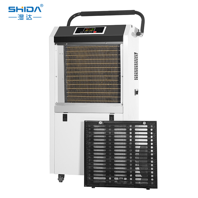 138L Air Dehumidifier with Big Wheels Water Tube Continuous Drainage