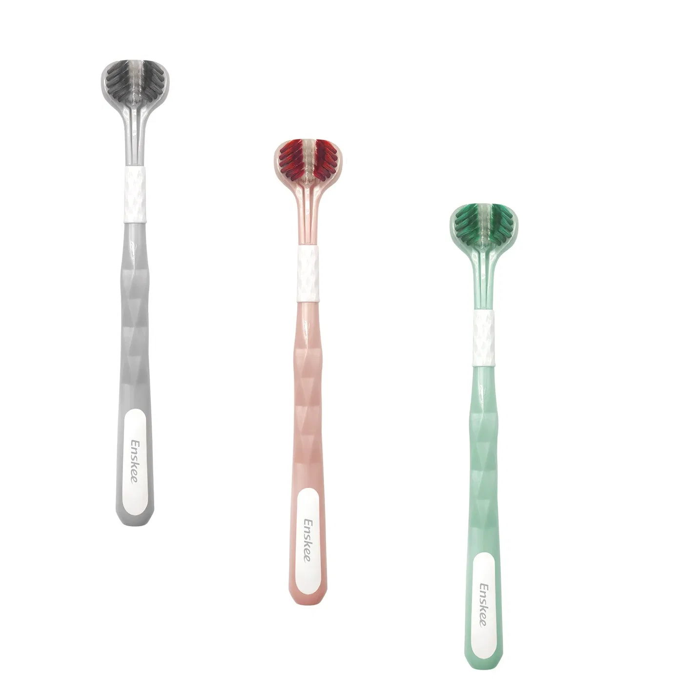 0.15mm Color PBT Soft Bristles Toothbrush 3D Three-Sided Brush