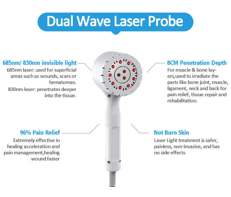 Portable Physio Laser Light 685 &830nm Laser Pen Physical Therapy Machine for Pain Relief
