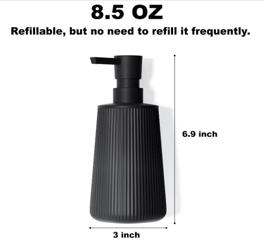 Dish Soap Dispenser Bathroom Matte Black Soap Dispenser