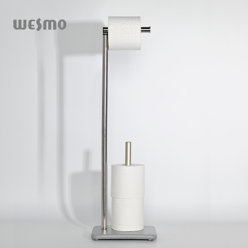 Multifunction Modern Stainless Steel Grey Tissue Holder Paper Roll Holder Bath Items Resin Tissue Holder