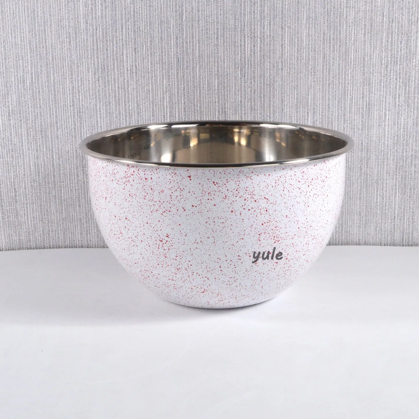 Bakeware Colorful Painting Stainless Steel Mixing Ice Cream Bowl with PE Lid