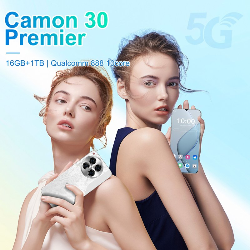 Affordable 5g Camon30 Premier 16GB+1tb Face Unlock Phone Cell Smart Mobilephone