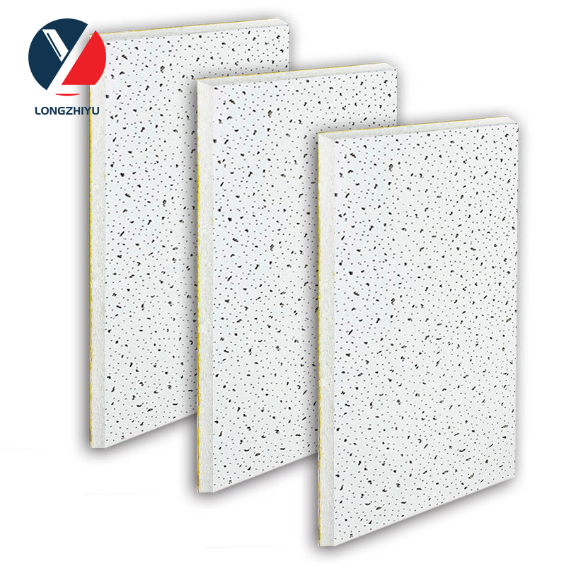 595*595mm Acoustic Mineral Fiber Ceiling Tiles