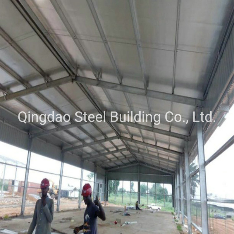 Chicken Farms Poultry House Prefab Steel Frame Chicken Shed for 10000 Broilers