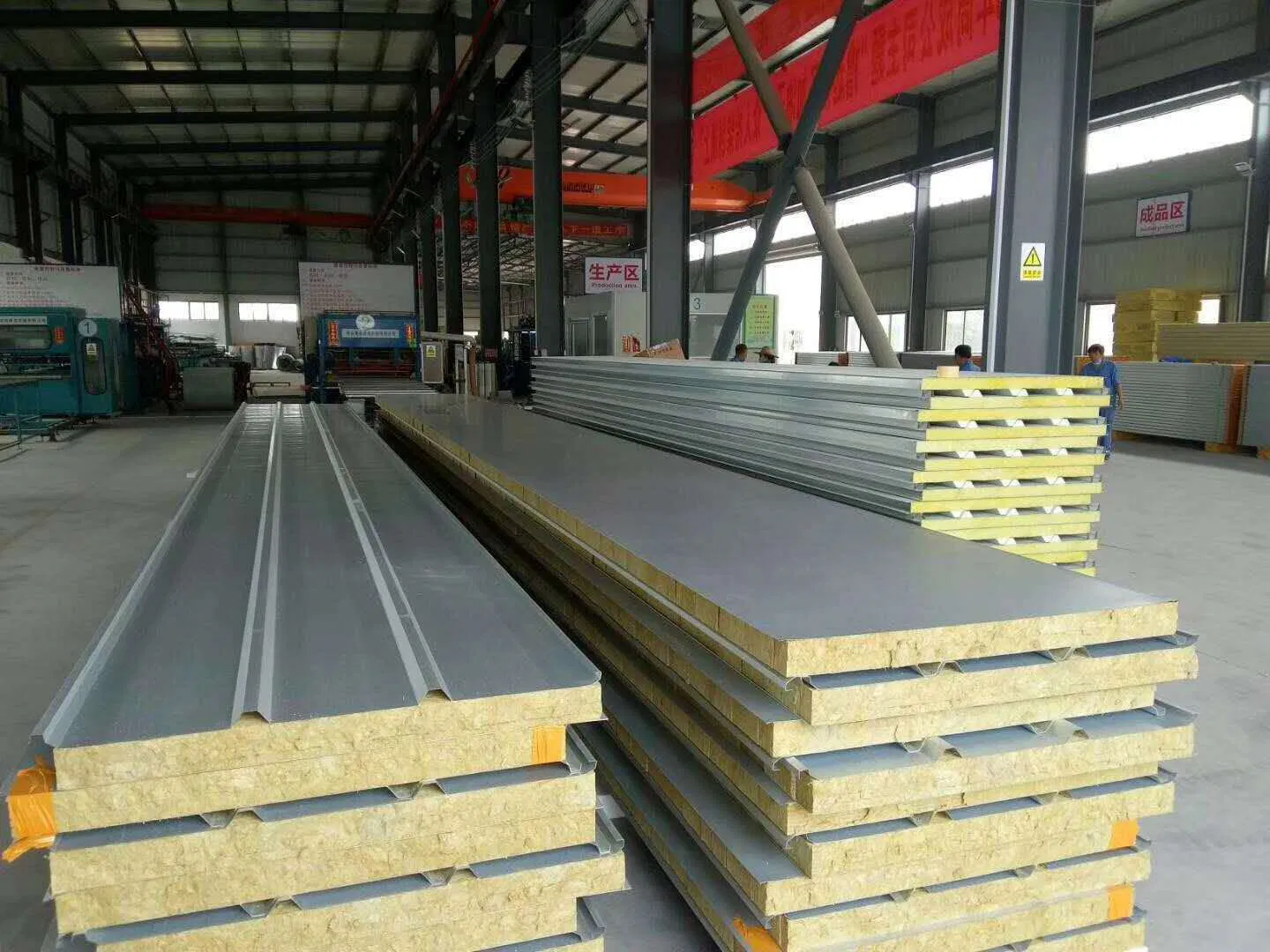 Fireproof Aluminum Rockwool Sandwich Panel for Wall and Roof Cladding
