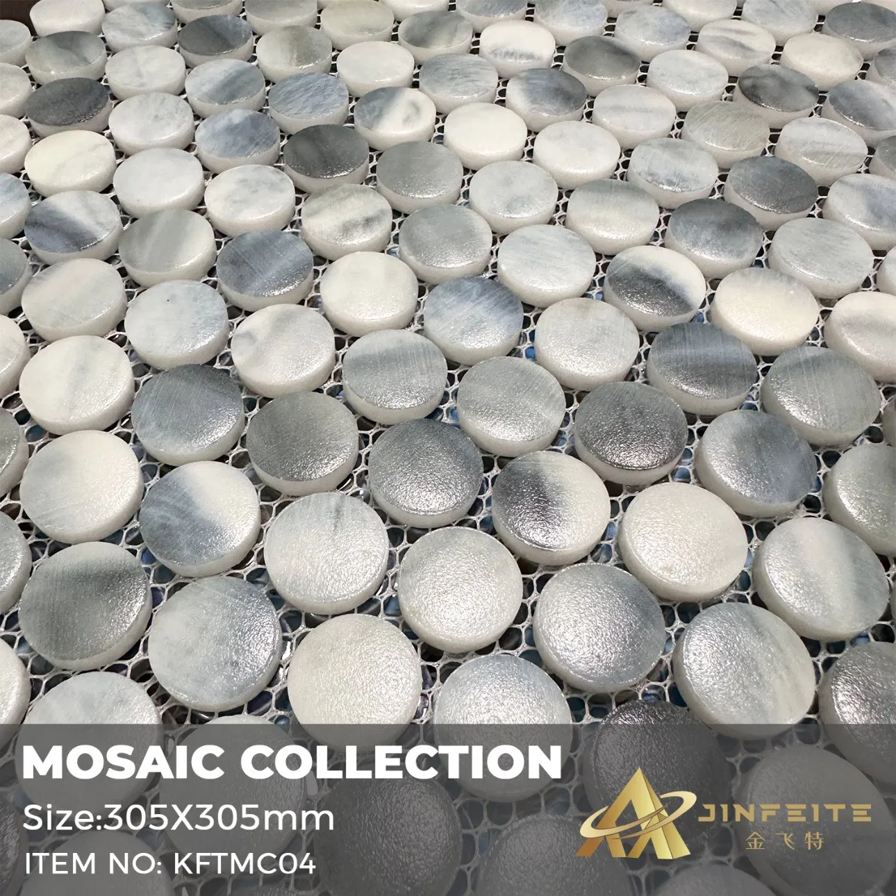 Blue Marble Design Porcelain Mosaic for Luxury Wall and Floor Decor Best Price