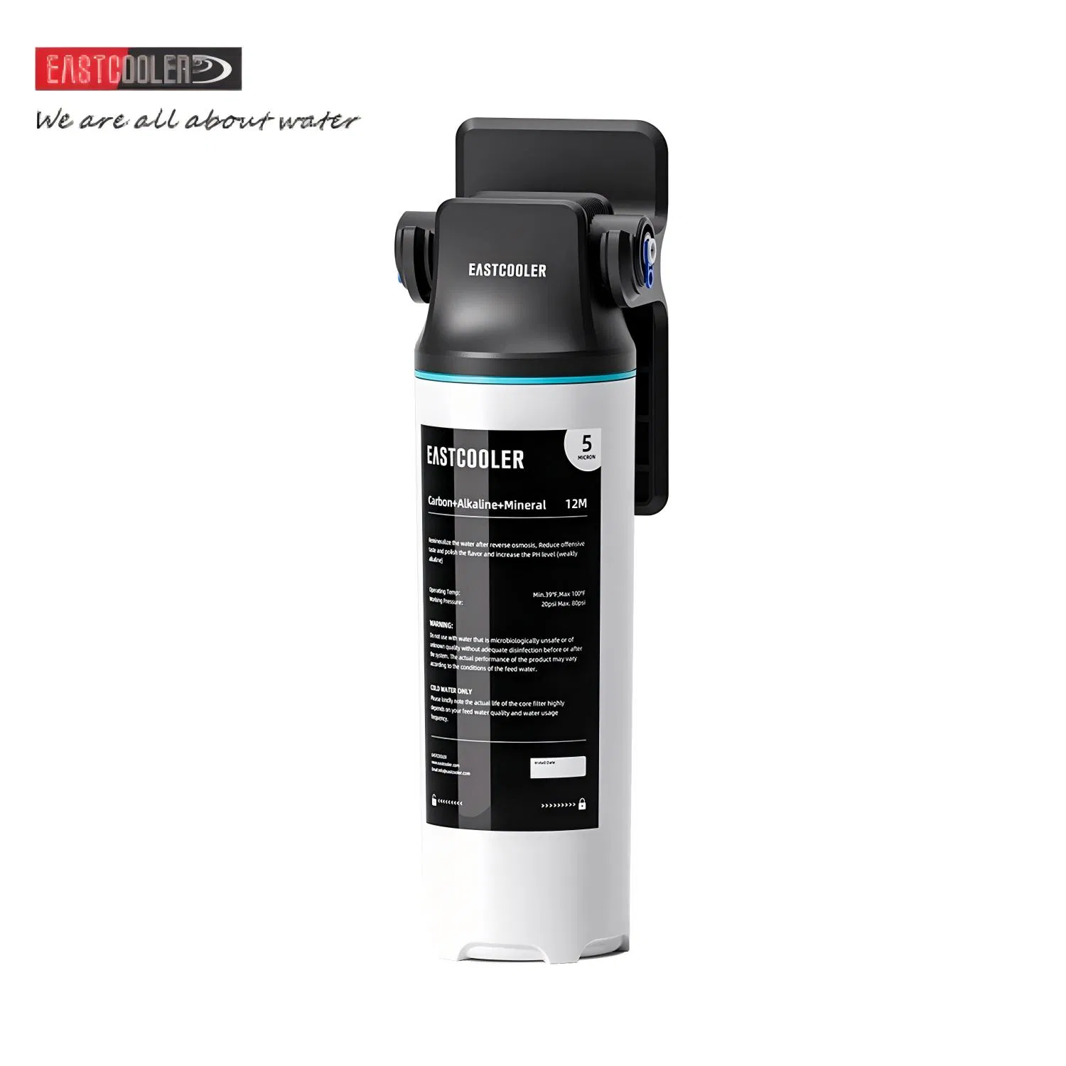 Quick-Change Alkaline Remineralization Filter with Direct Connect for RO System