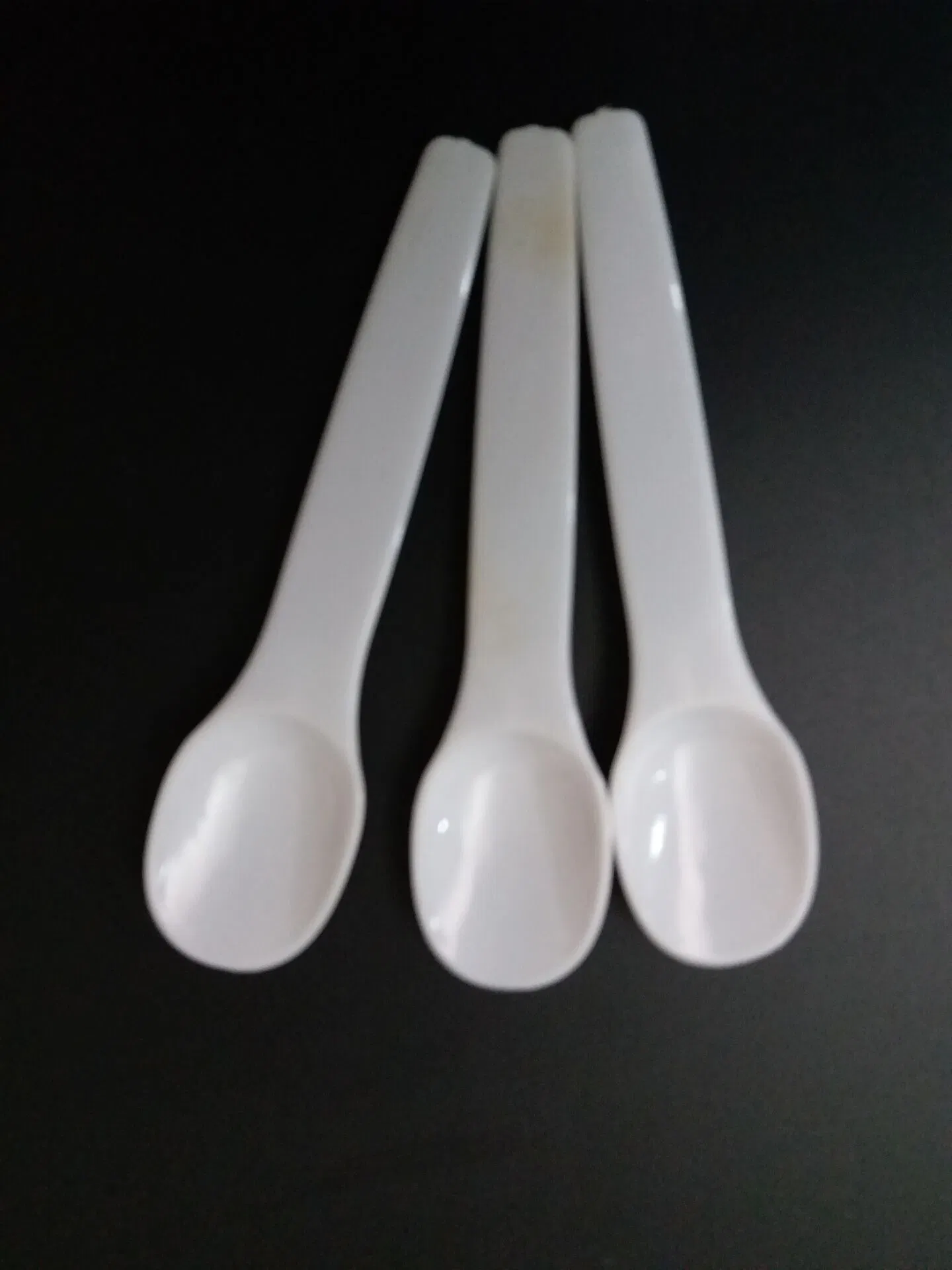 Disposable White Plastic Dessert Spoon
