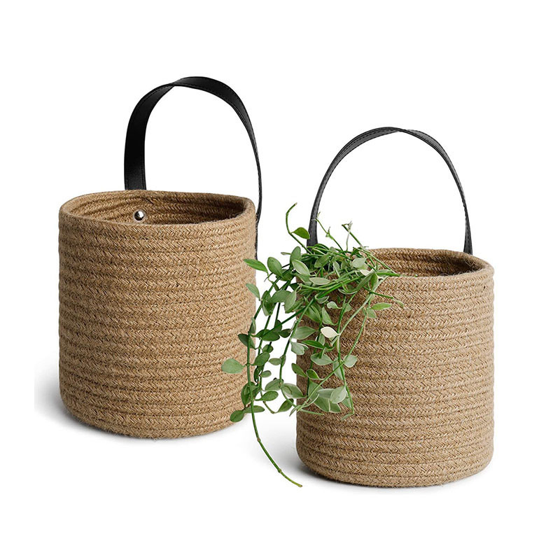 Factory Price Cotton Rope Hanging Basket Laundry Basket