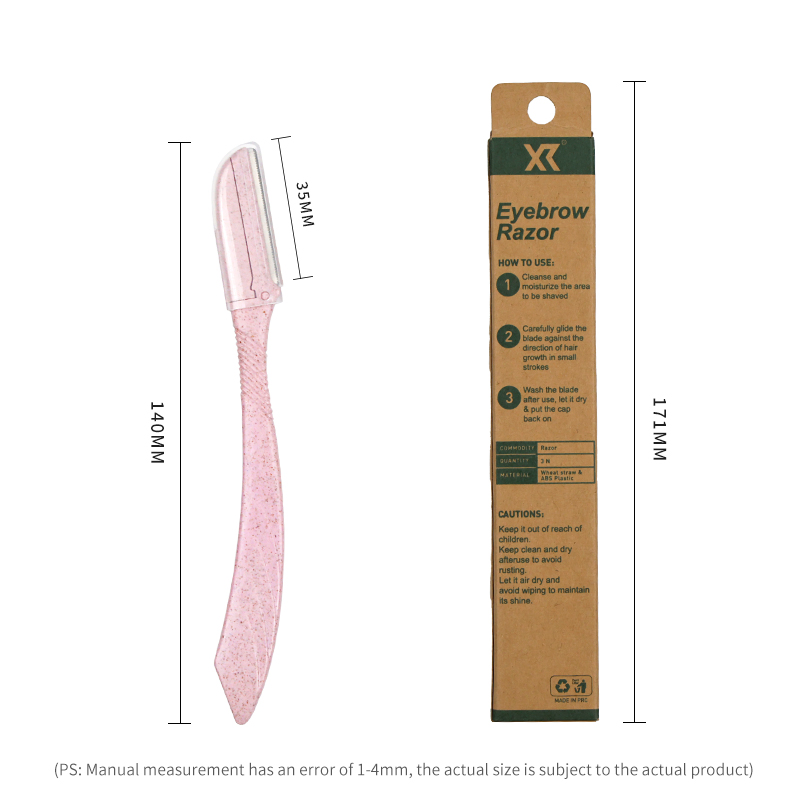 Hot Selling Women Razor Wheat Straw Dermaplaning Women Eyebrow Razor