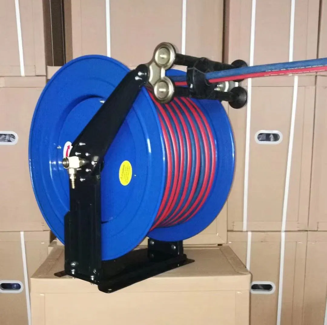 Portable Carbon Steel Metal Reel/High Pressure Air Retractable Garden Hose Reel