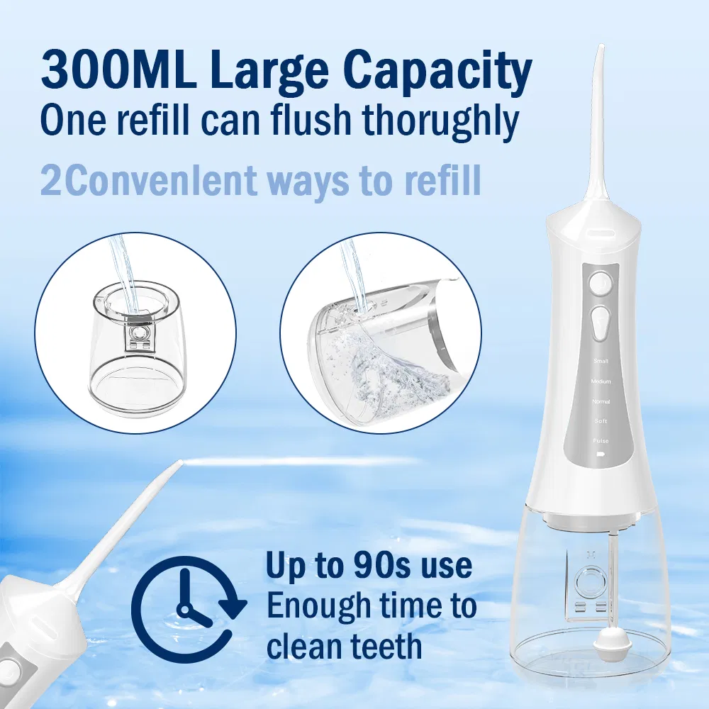 Water Flosser Portable Dental Irrigator Oral Cleaner CE Certificate