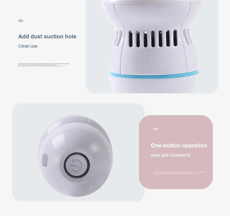 5W USB Rechargeable Automatic Body Dead Skin Remover Pedicure Foot File Electric Callus Remover