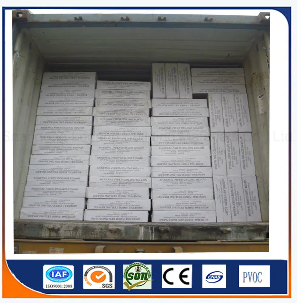 Mineral Fiber Board/Acoustic Suspended Mineral Fiber Ceiling Tiles