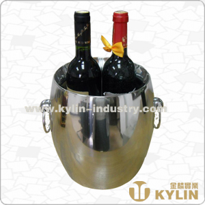 Multifunction Durable Small Stainless Steel Waist Shape Ice Bucket