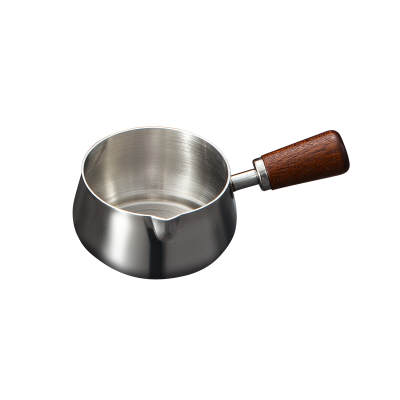 Wooden Handle Dipping Sauce Cups, Stainless Stee Bowls