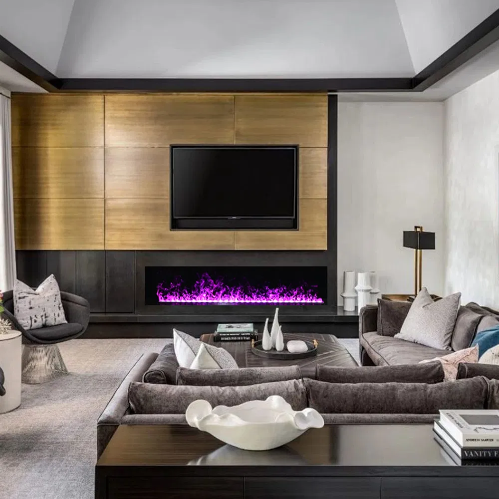 Custom Single Color 152cm Electric 3D Vapor Steam Mist Fireplace Insert Water Vapor Fireplace