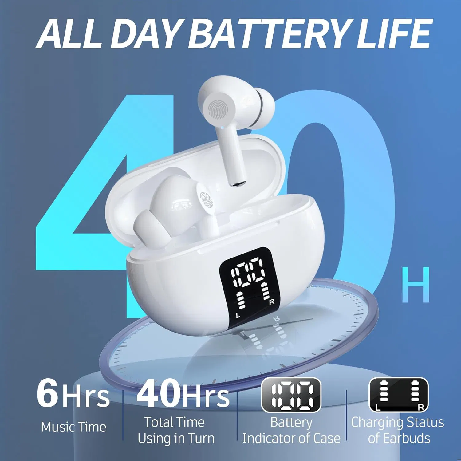 Беспроводные наушники-переводчик M10, 137 языков