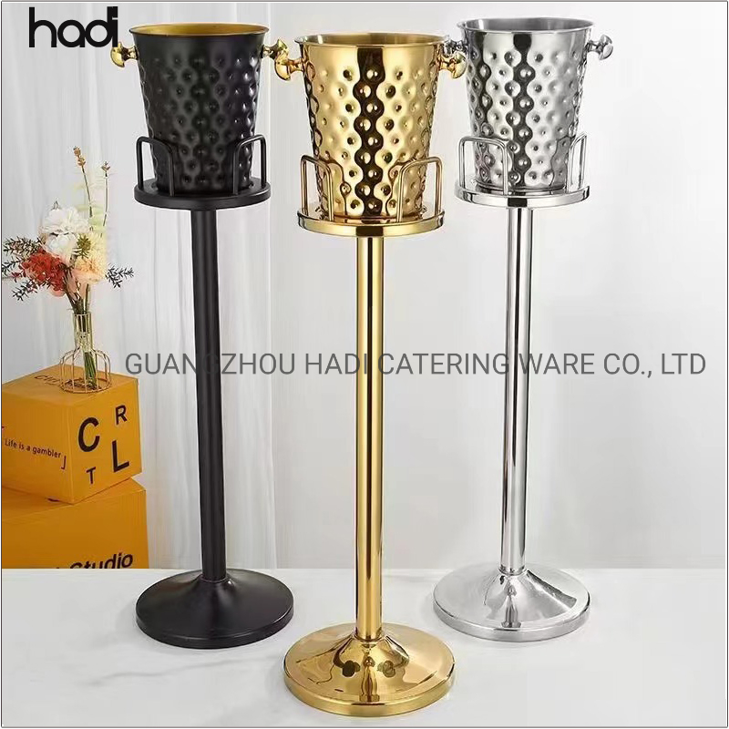 Cafetera Arabe Restaurant Server Draught Beer Table Top Buffet Fruit Juice Coolers Cooper Metal Stainless Steel Ice Bucket Gold with Stand
