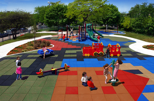 Rubber Tiles Flooring Water-Resistant Anti-Slip Gym Mats Amusement Park Cow Mat Walkway