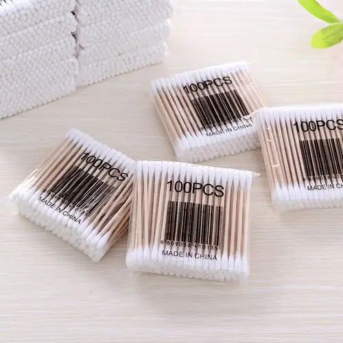 Stick Cotton Swabs OEM Manufacturer Wooden Cotton Bud