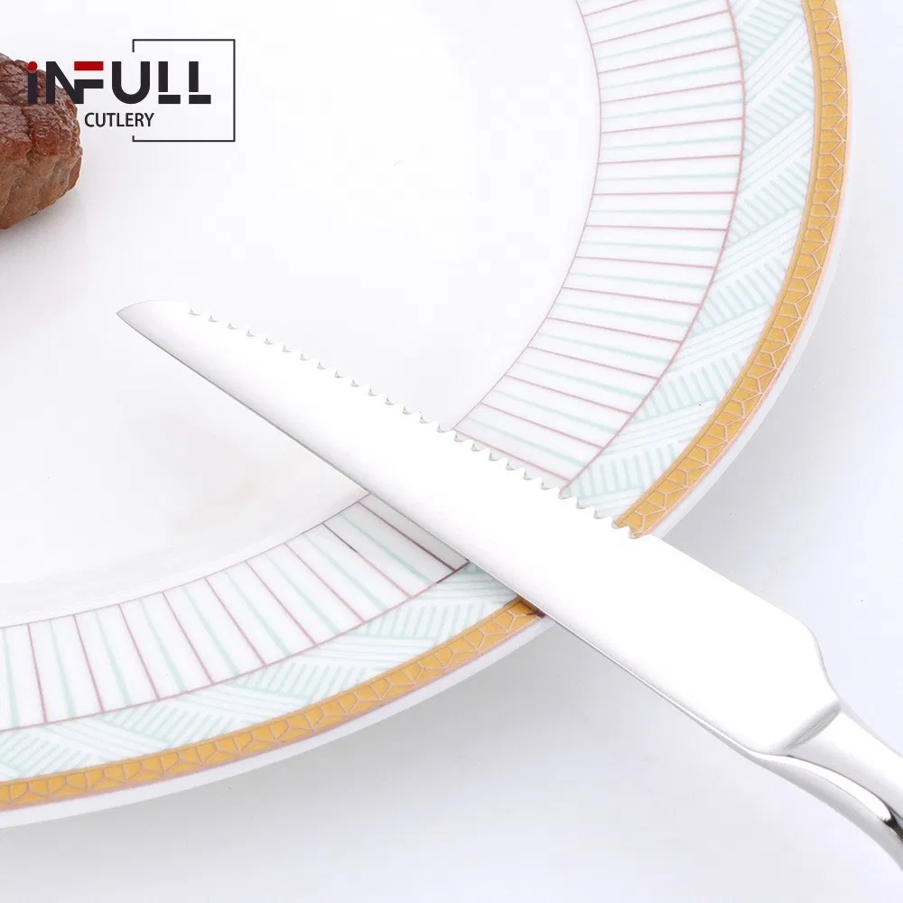 England Series Stainless Steel Table Knife Handle Special Texture High Quality