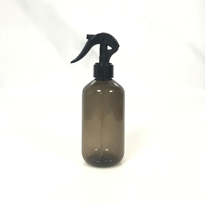 100ml 200ml 350ml Mini Trigger Bottle Amber Transparent Round Cosmetic Toner Perfume Plastic Trigger Spray Pump Bottles