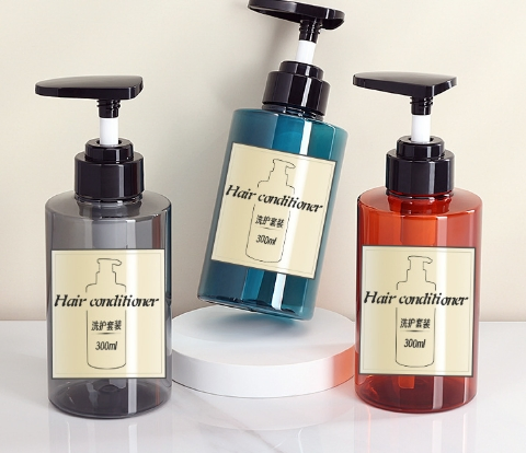 Custom 300ml 500ml Luxury Hotel Pump Bottles for Shampoo & Shower Gel - Pet Lotion Dispensers