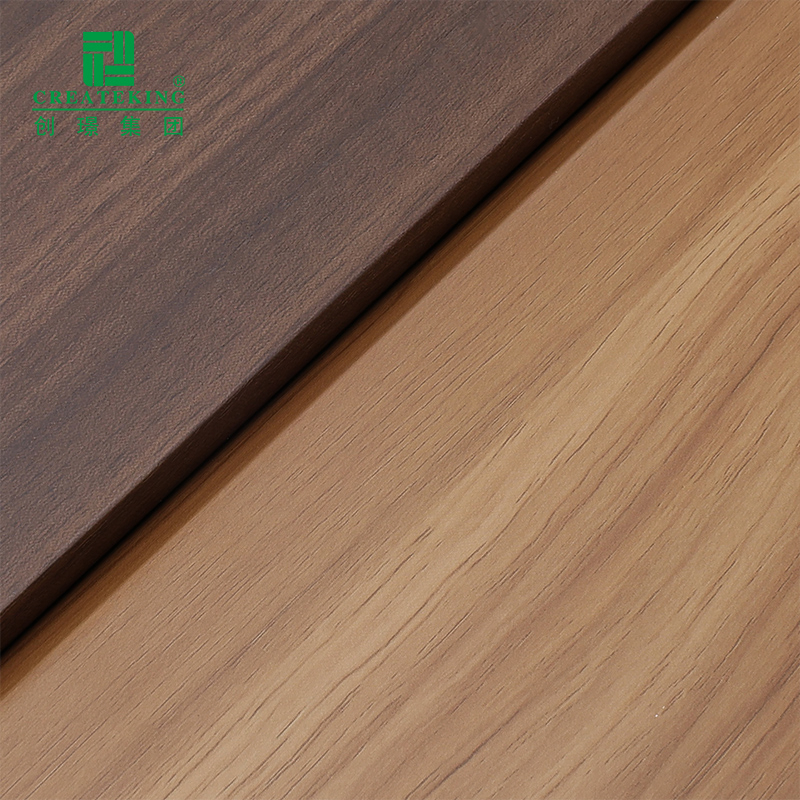 China Factory Customized High-Quality 99*19mm Wood-Grain Hollow Spc Skirting Board