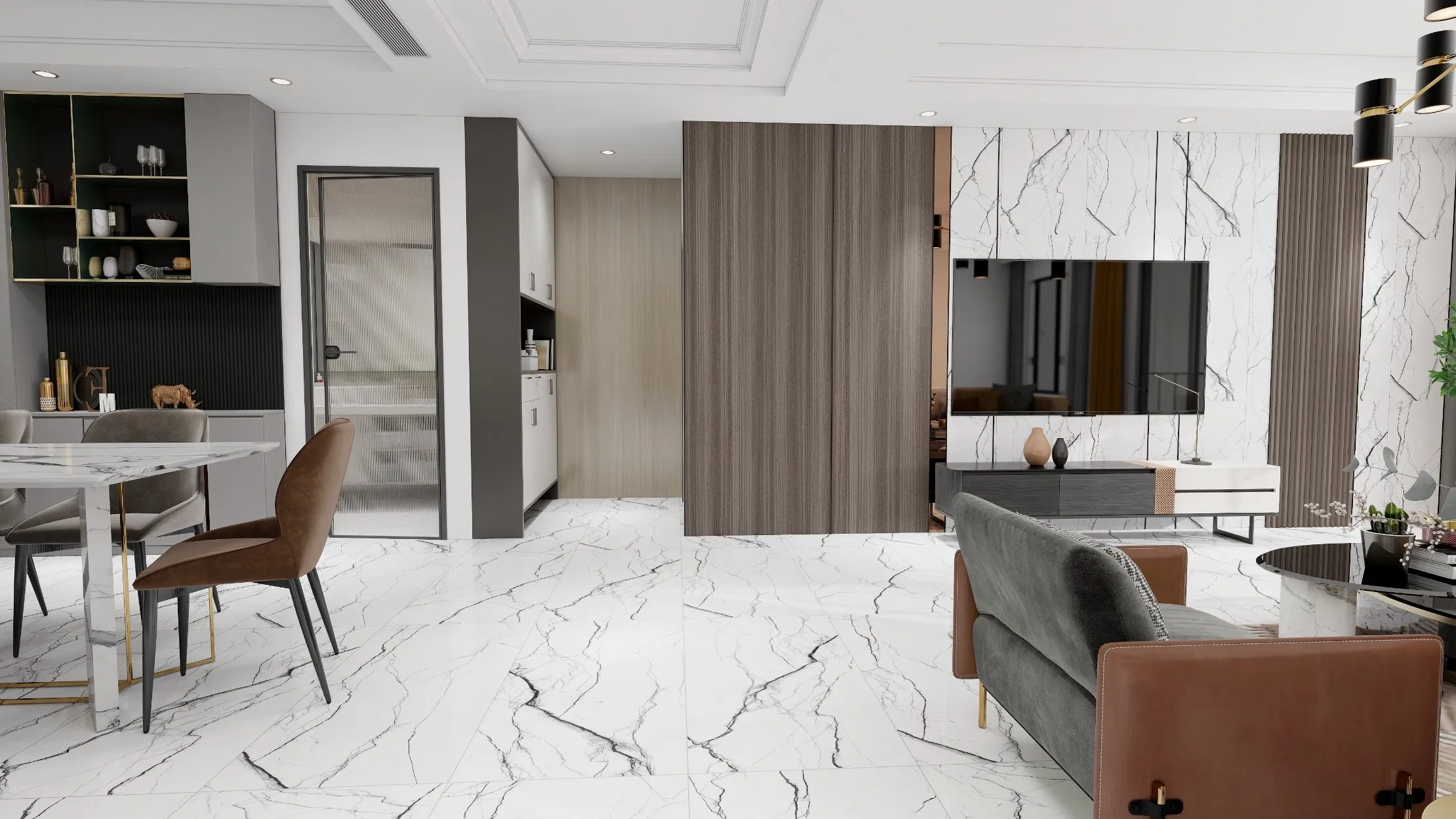 Popular Design 1000*1000mm Rustic Porcelain Floor Tiles Durable Matte Ceramic Glazed Tiles