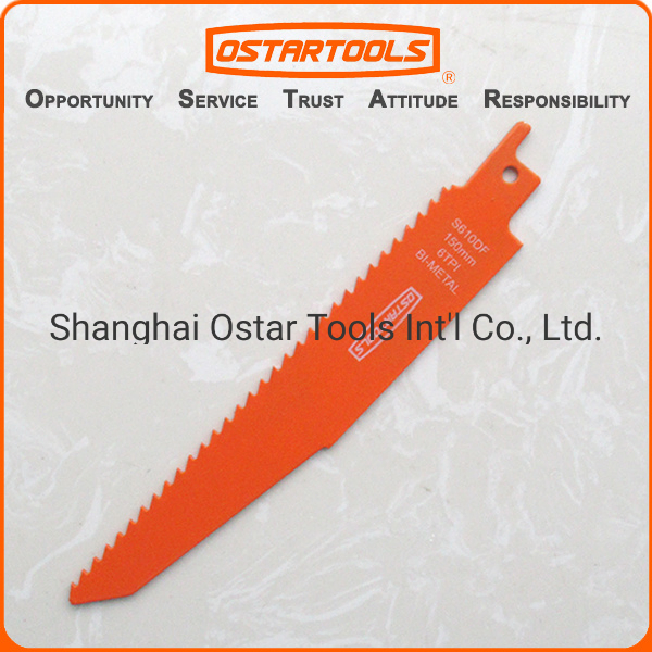 S610df Bi-Metal 6 Tpi Sabre Reciprocating Saw Blade for Demolition Work