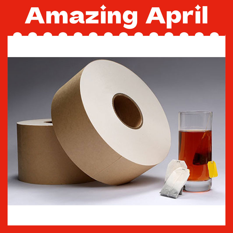 Brown Color Biodegradable Food Grade Heat Seal Filter Paper for Tea Bag