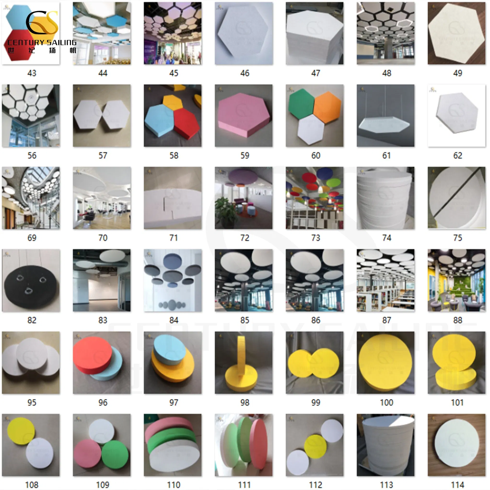 Suspended Ceilings with Modern Designs Fiberglass Sound Stop Baffle for Theater