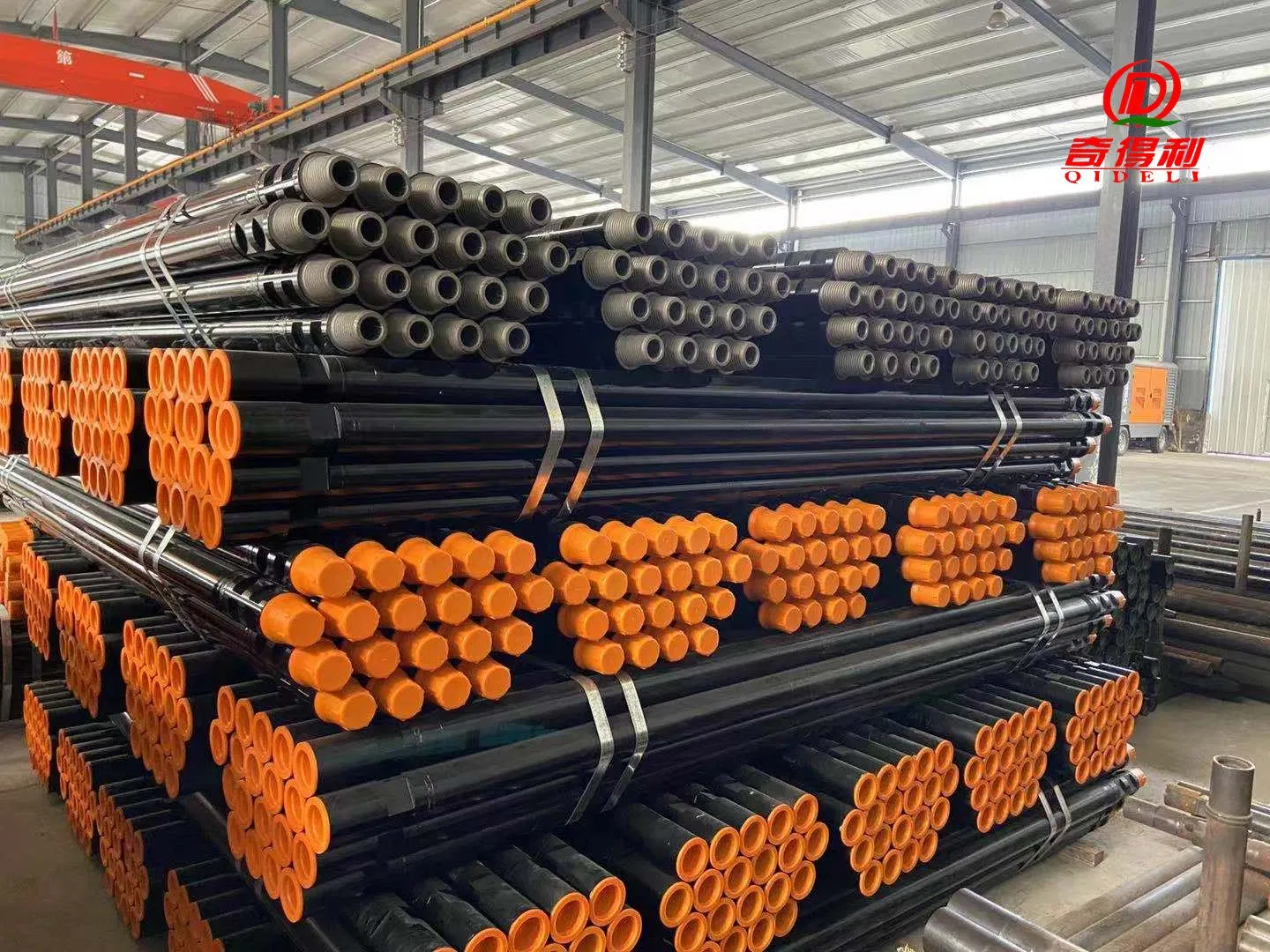 Standard 2 3/8reg Flat Drill Pipe / DTH Water Well Drill Rod Single Slot