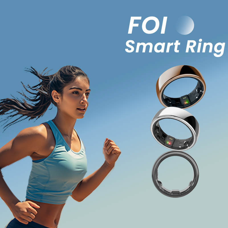 Wearable Wireless Charge Step Counting NFC Multifunctional Smart Ring Hrv Sleep for Diabetics with Sugar Monitoring