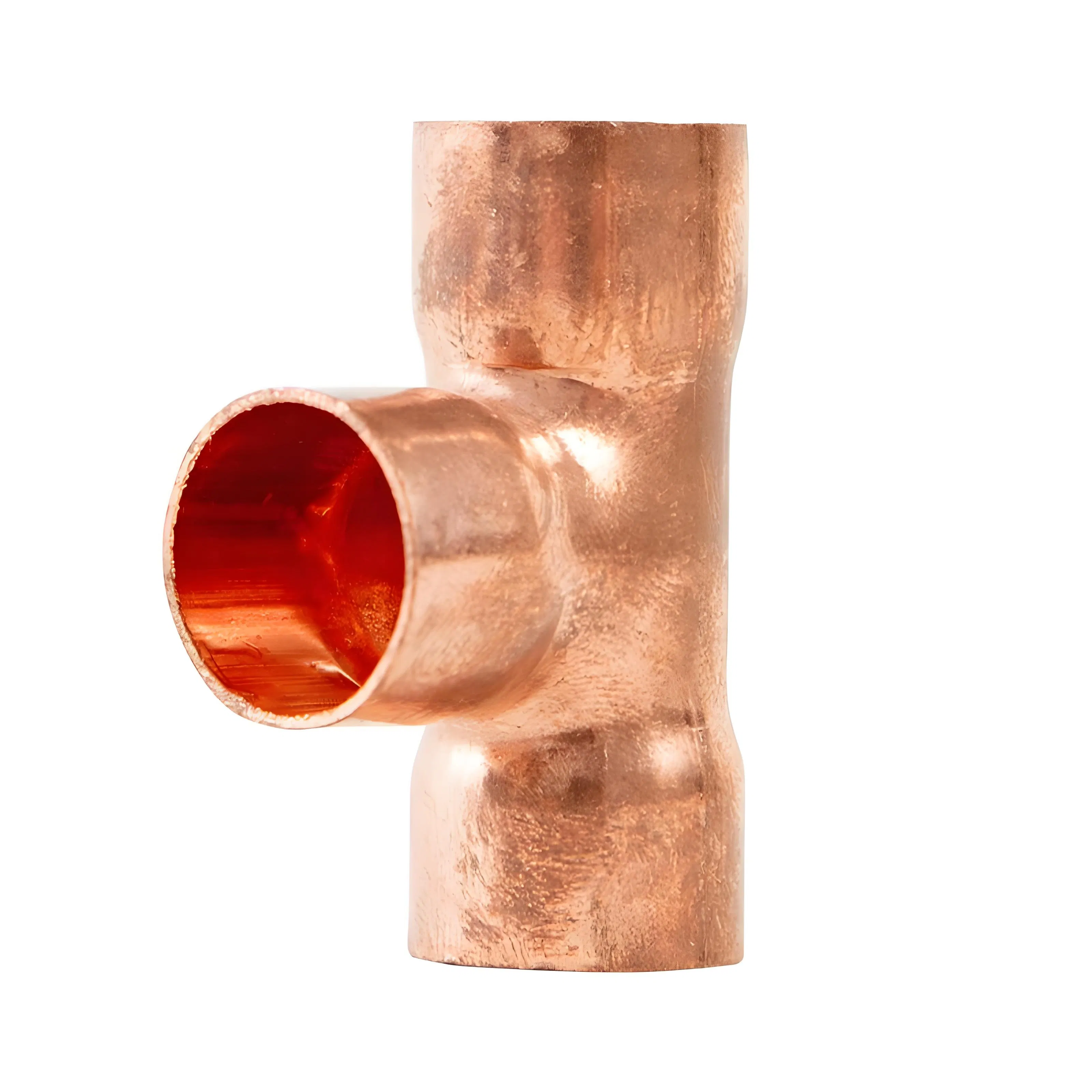 Can Be Customized 3/4'' X 3/4'' X 3/4'' Copper Tee Press Copper Pipe Fitting Equal Diameter Tee